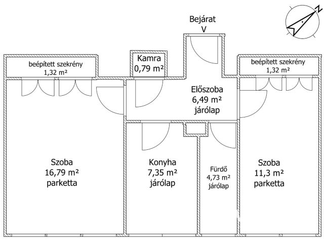 Otthonos, kétszobás lakás eladó!