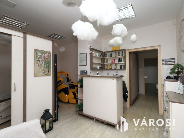 Bejáratott üzlethelyiség a Kistóparton