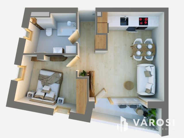 Modern új építésű lakás a Postakert szívében