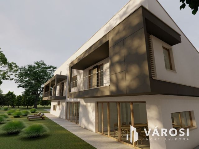 Új lakóparkban, exkluzív belső kétszintes ikerházi lakás